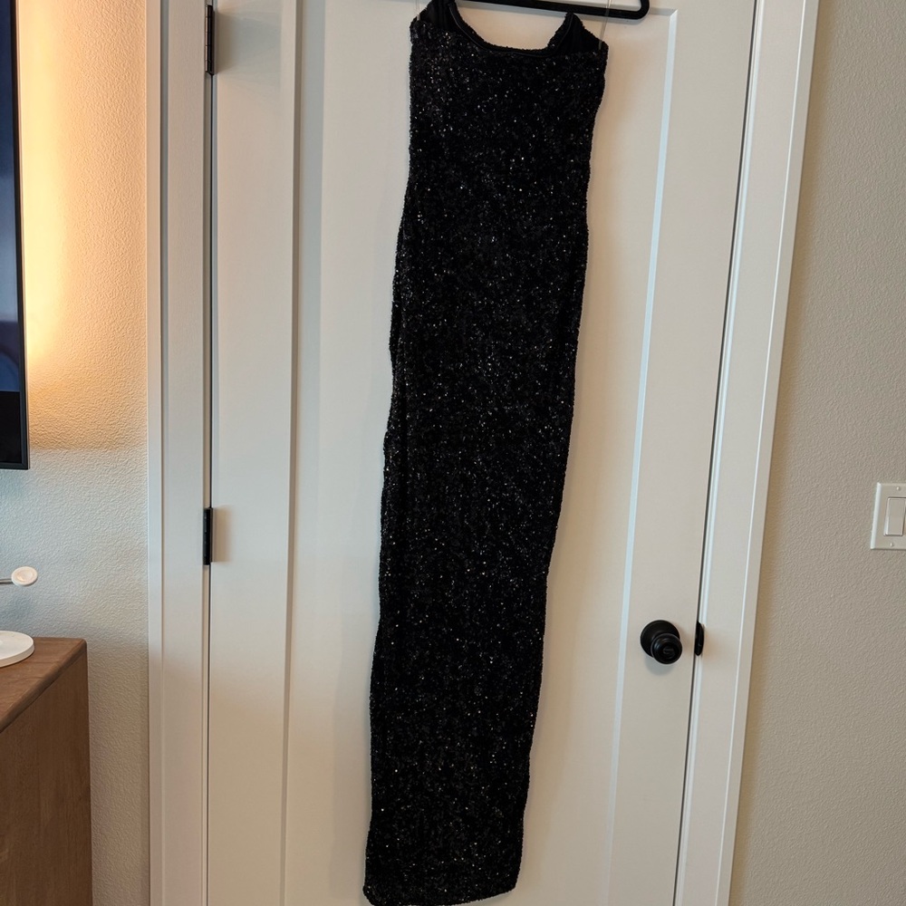 Oh Polly Jasella Embellished Corset Gown – Black | Worn Once - Picture 6 of 8